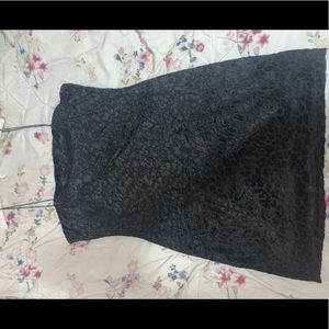 Black velvet body con dress